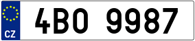 Trailer License Plate